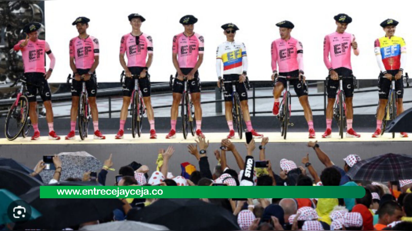 Comenzó el Tour de Francia con Rigo y otros corredores