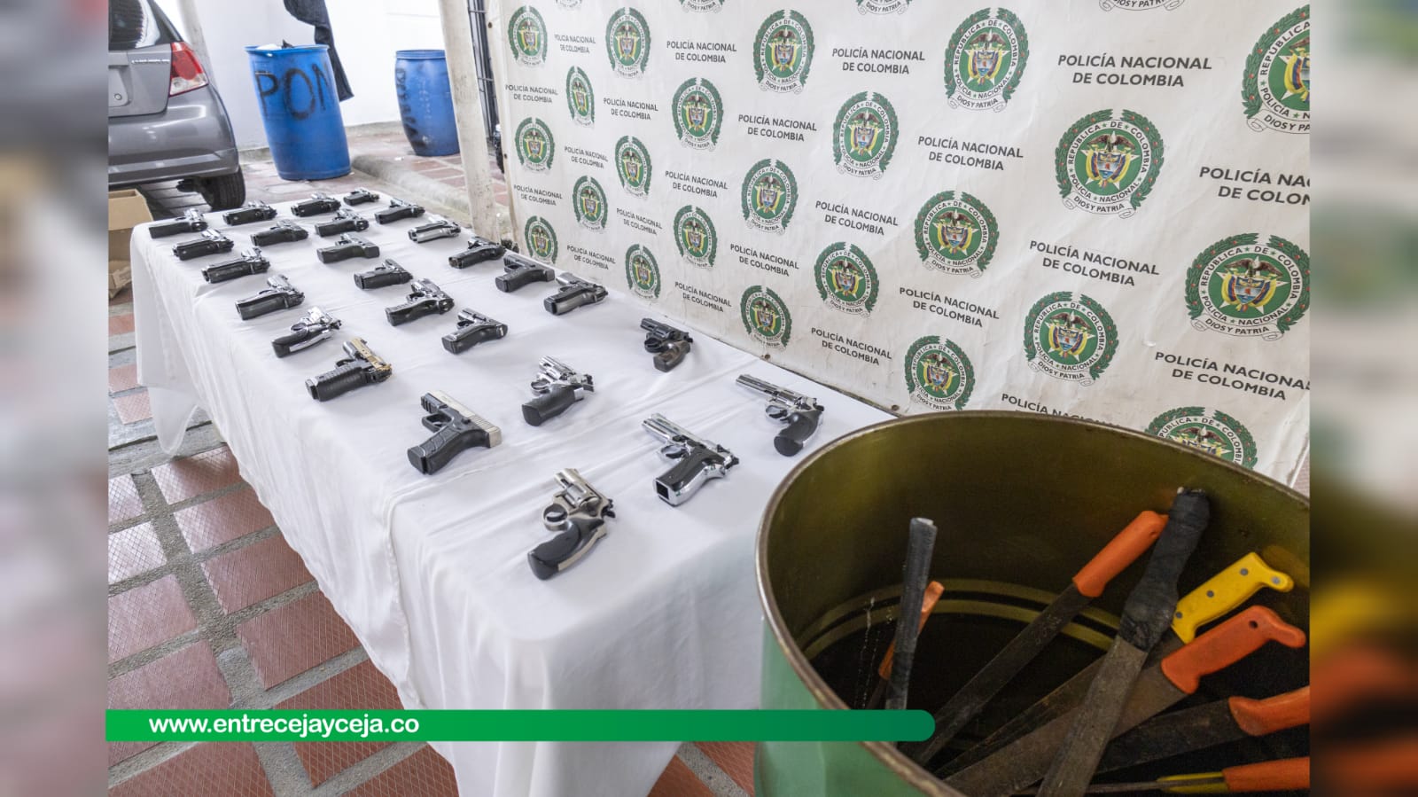 Durante operativos en El Carmen se incautaron mas de 326 armas