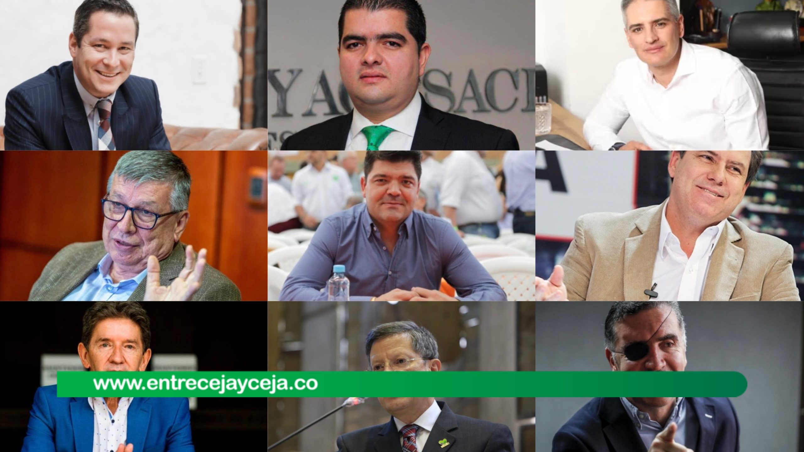 El tablero de candidatos a la Gobernación de Antioquia