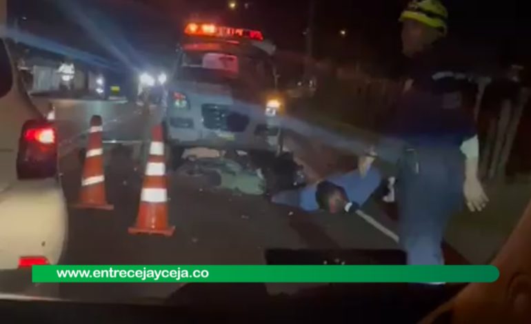 Dos muertos en accidente de tránsito en la vía La Ceja – Rionegro