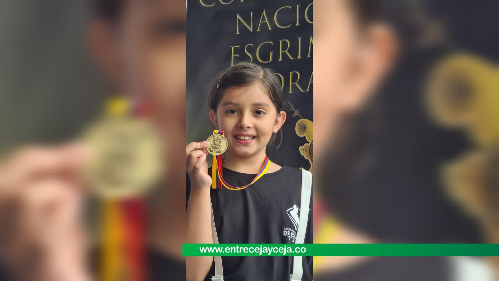 Celeste; una pequeña promesa de la esgrima nacional que sueña con comprar su florete
