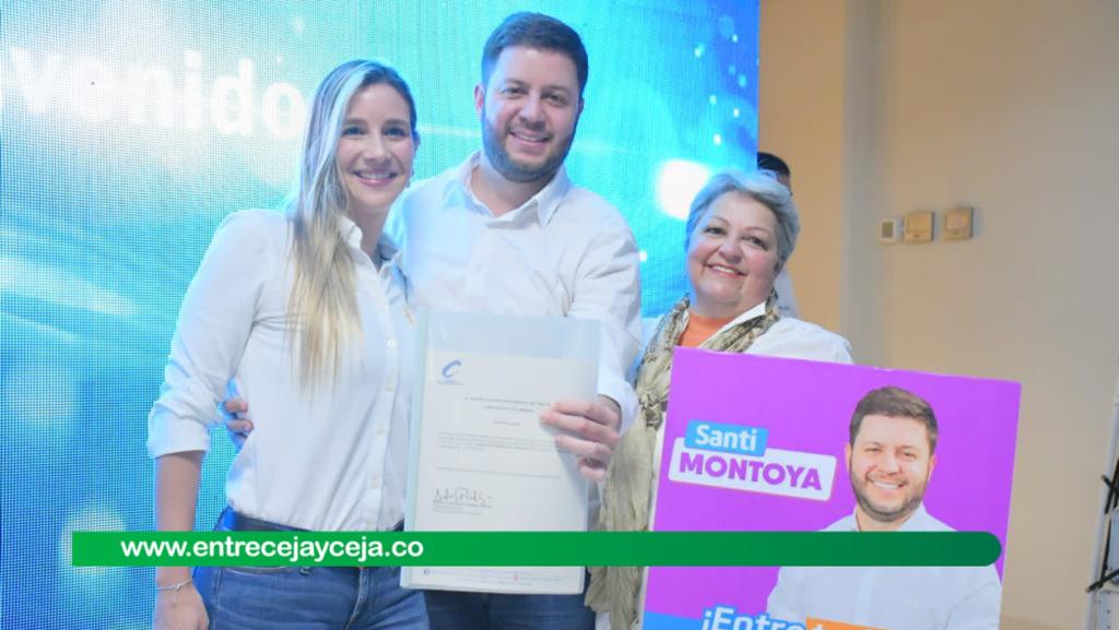 Santiago Montoya recibió el coaval del partido Conservador