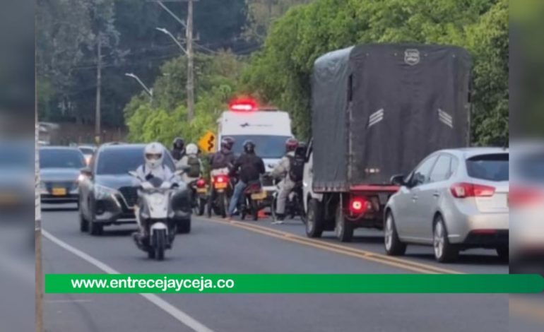 Motociclista murió en la vía La Ceja – Rionegro