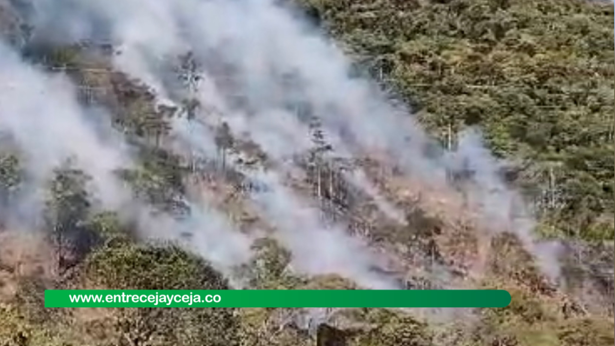 Jornada de incendios forestales en el Oriente Antioqueño