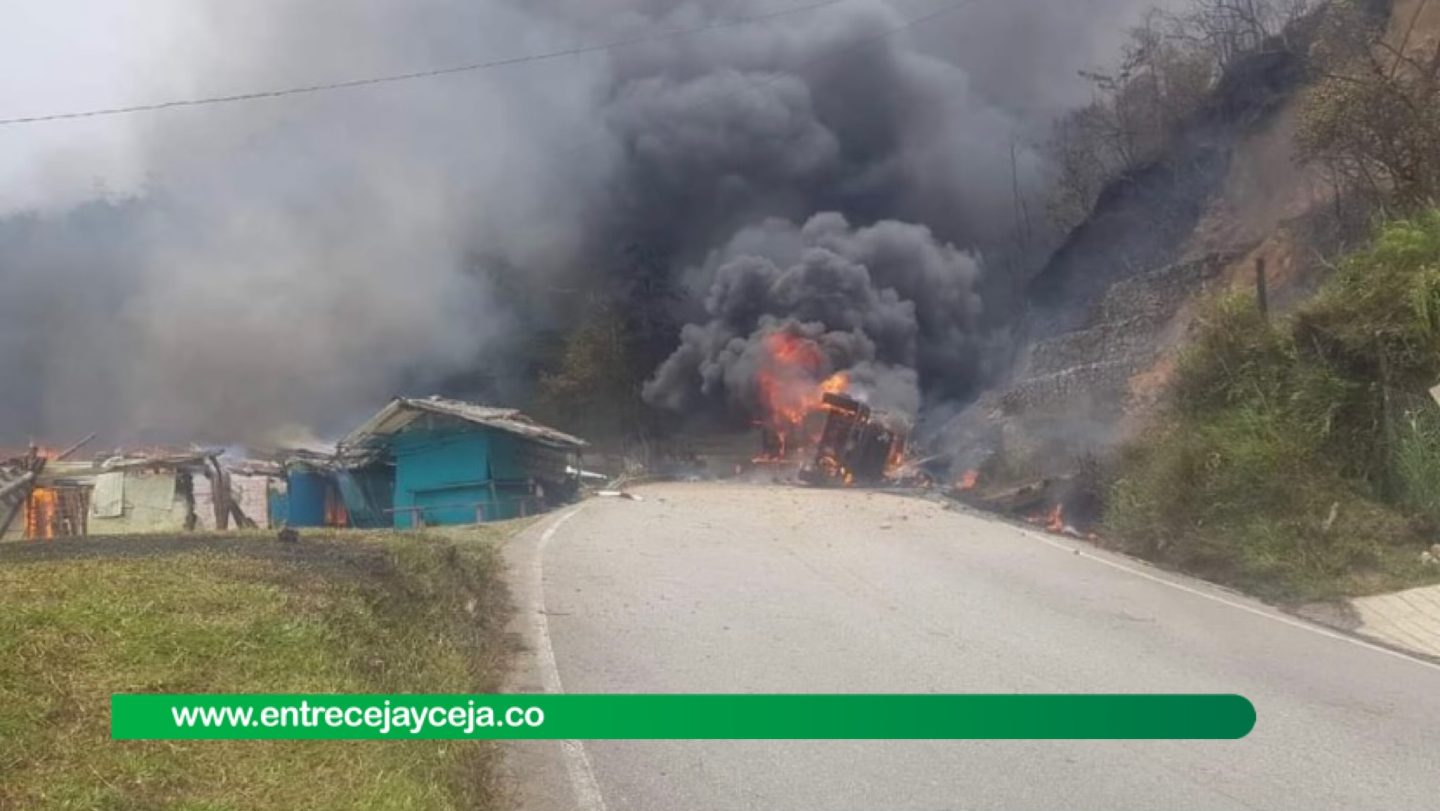 Conductor de camión de gas murió calcinado; van 14 heridos