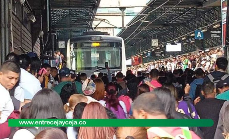 Metro de Medellín tuvo fallas técnicas en plena hora pico