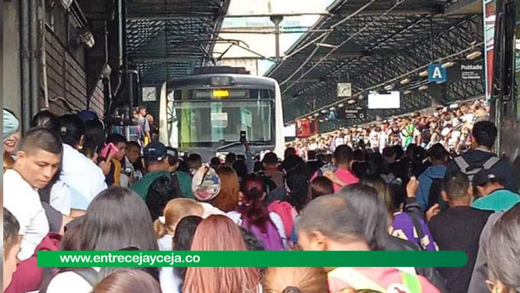 Metro de Medellín tuvo fallas técnicas en plena hora pico