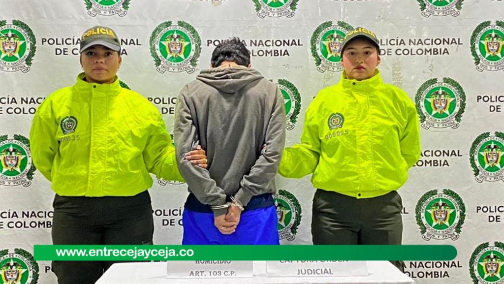 Tras las rejas hombre que asesinó a un joven en el parque principal de La Ceja