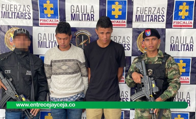 Gaula recapturó a extorsionistas dejados en libertad en La Ceja