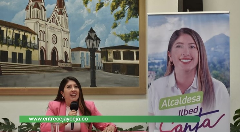 La candidata a la Alcaldía de La Ceja, Ilbed Santa en Entre Ceja y Ceja