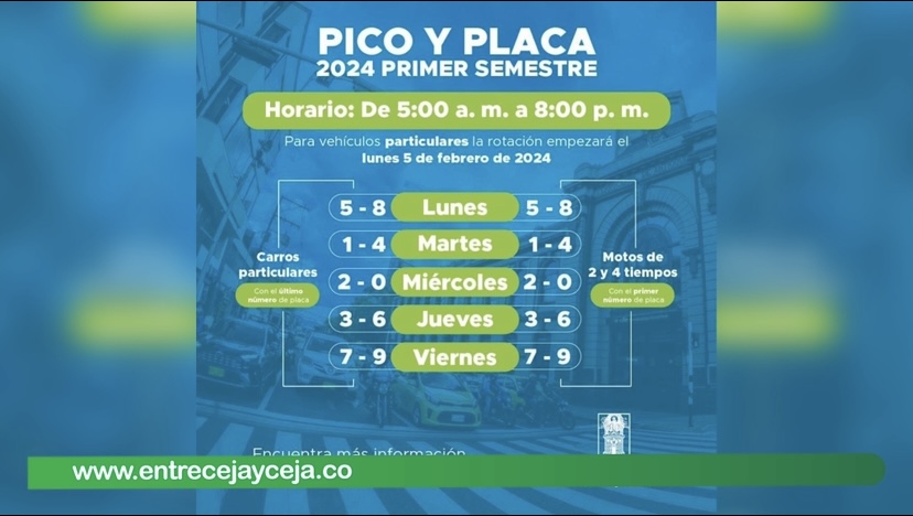 !Pilas! Hay nuevo pico y placa en Medellín; así será la rotación