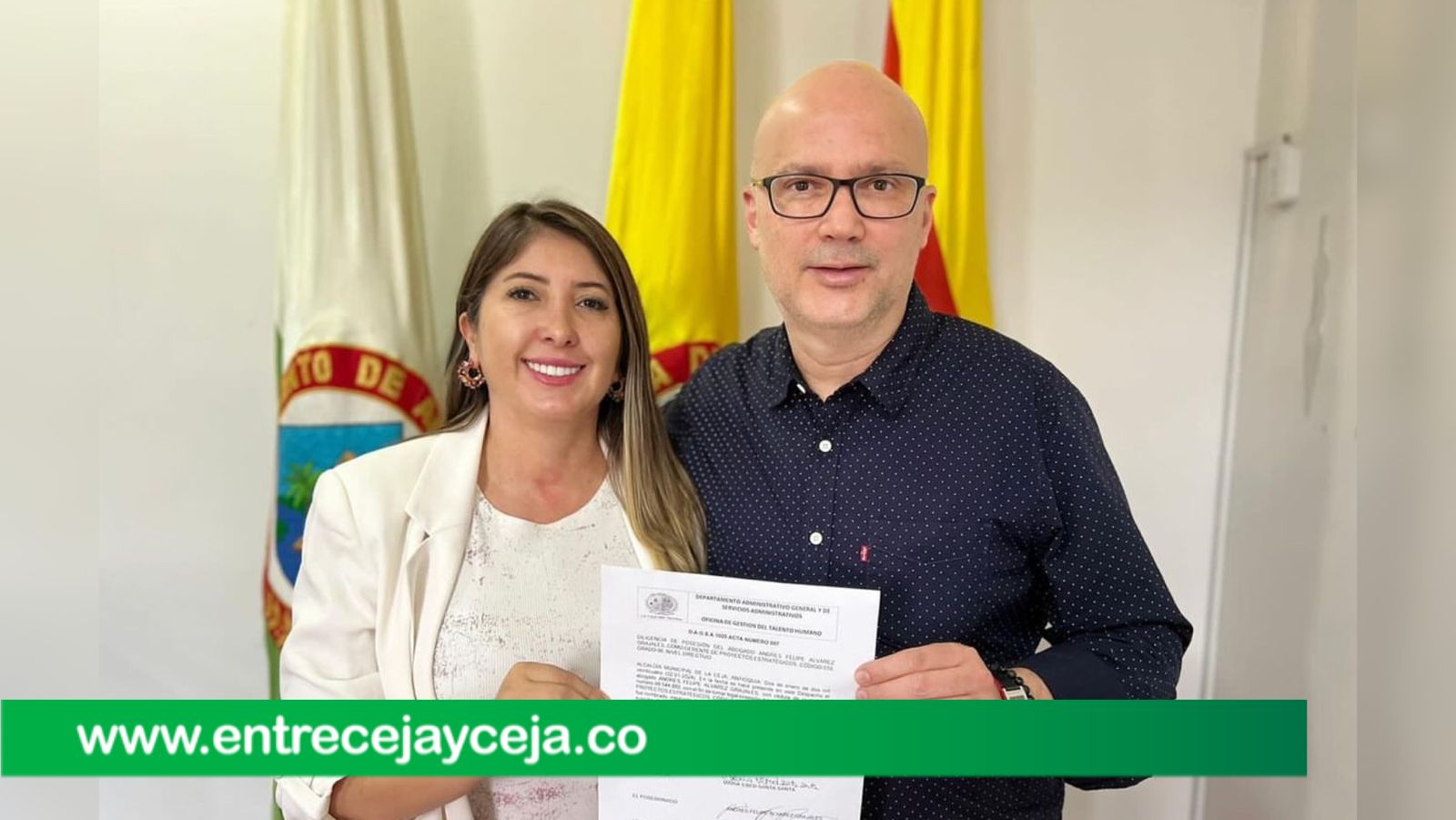 Nombran a Andrés Felipe Álvarez como nuevo Gerente (e) de EE.PP La Ceja