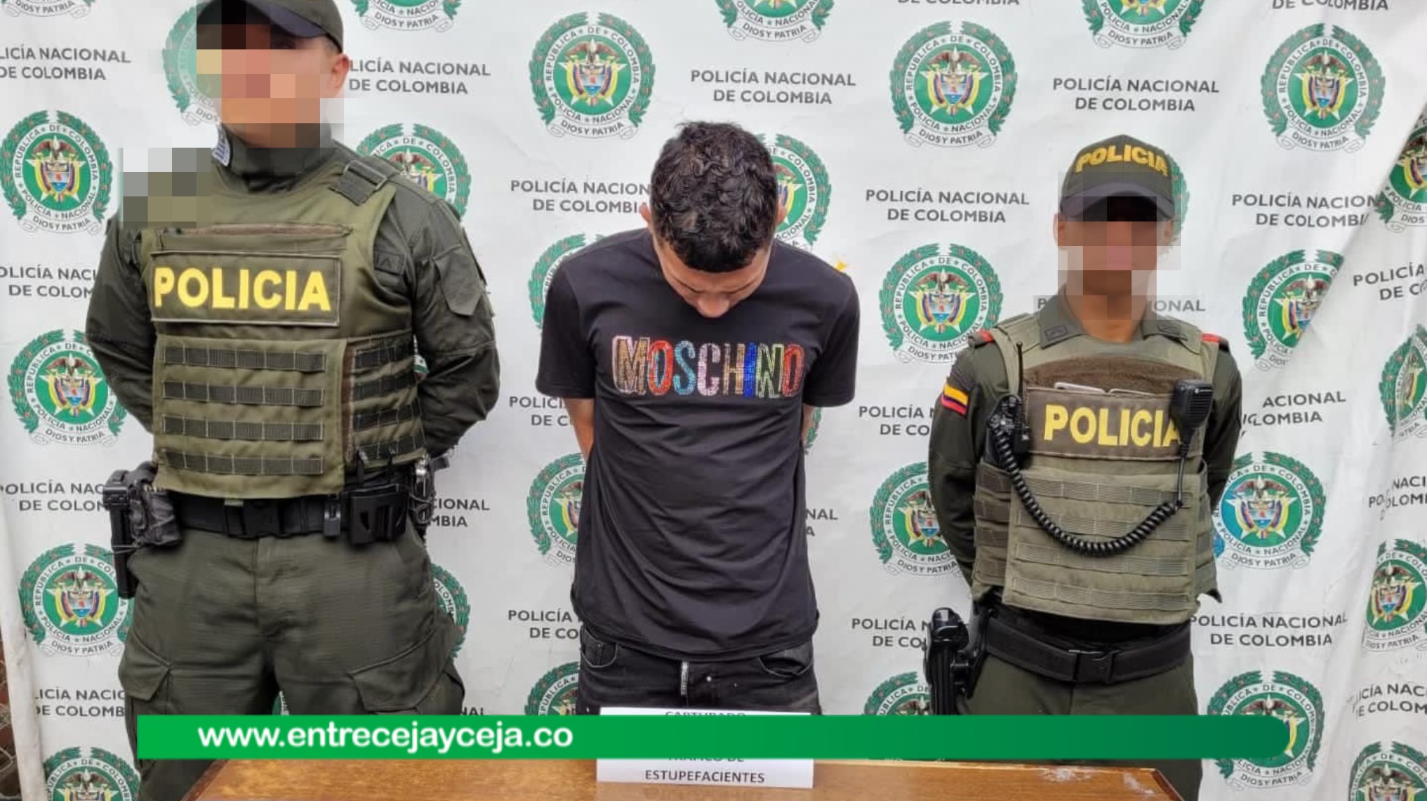 Capturado en zona urbana joven de 23 años por tráfico de drogas