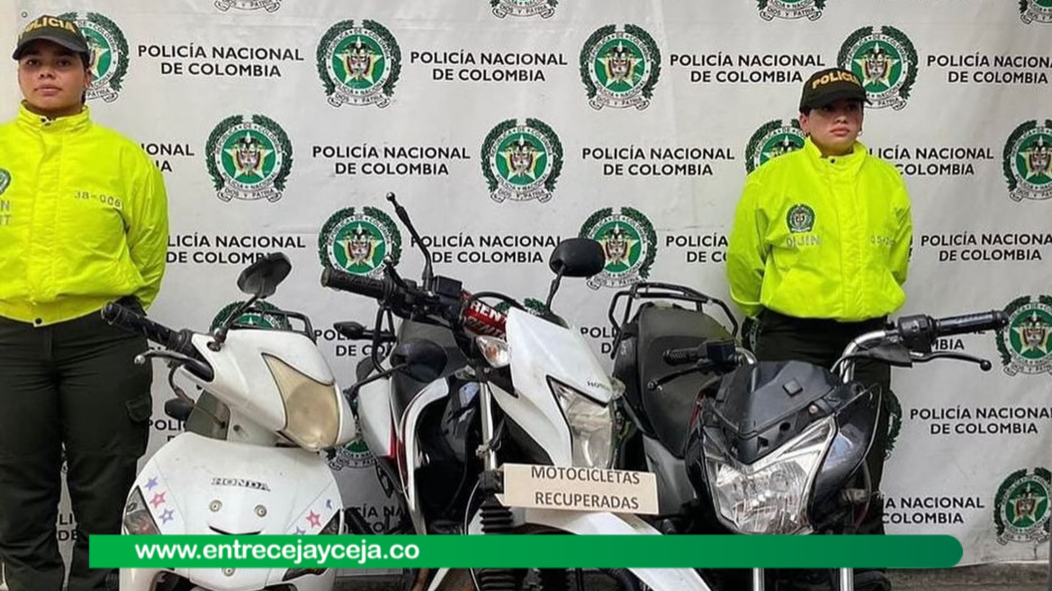 ¡Recuperadas 3 Motocicletas Robadas en La Ceja!