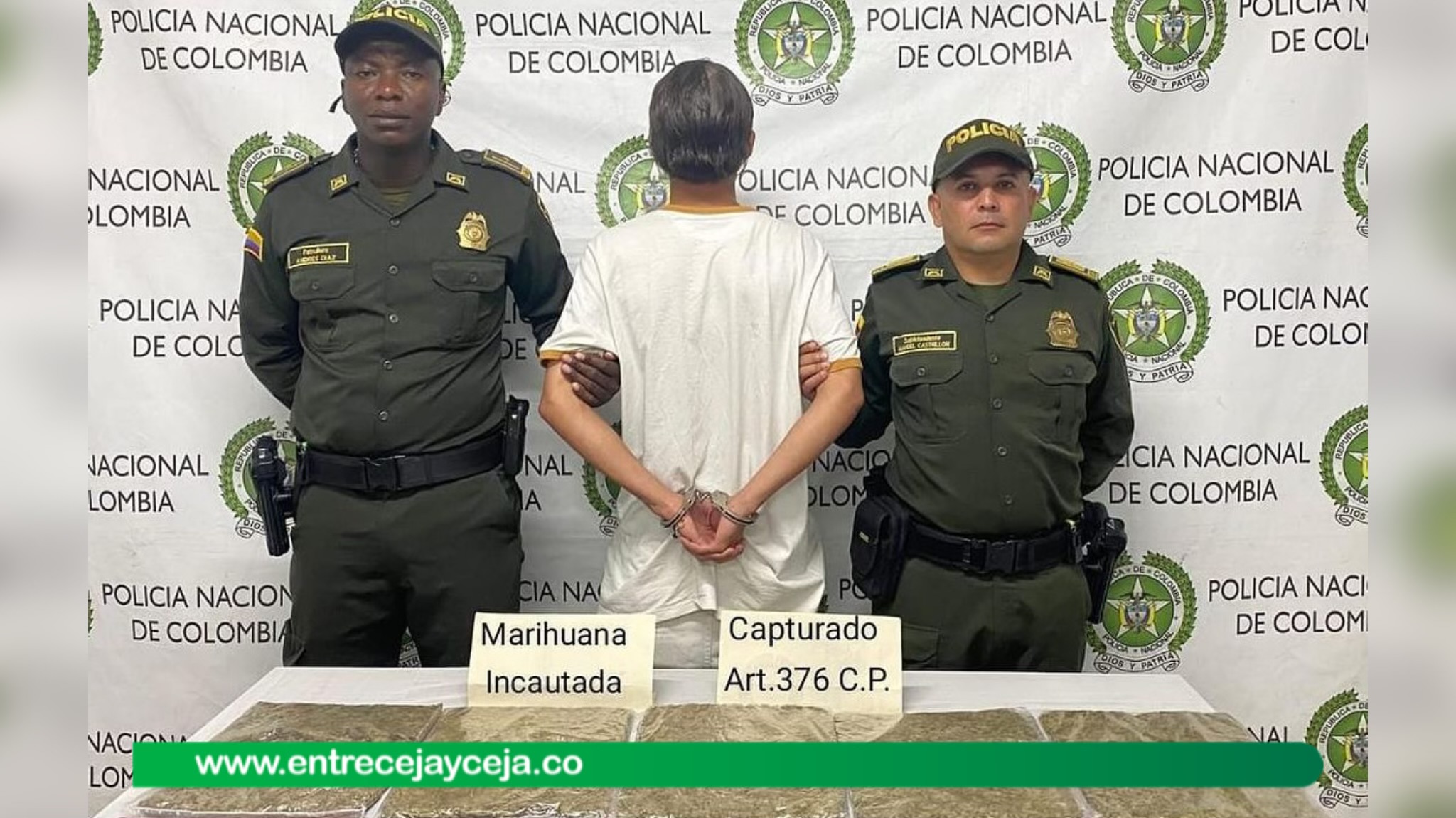 Capturado joven con 2.5 kilos de marihuana listos para vender