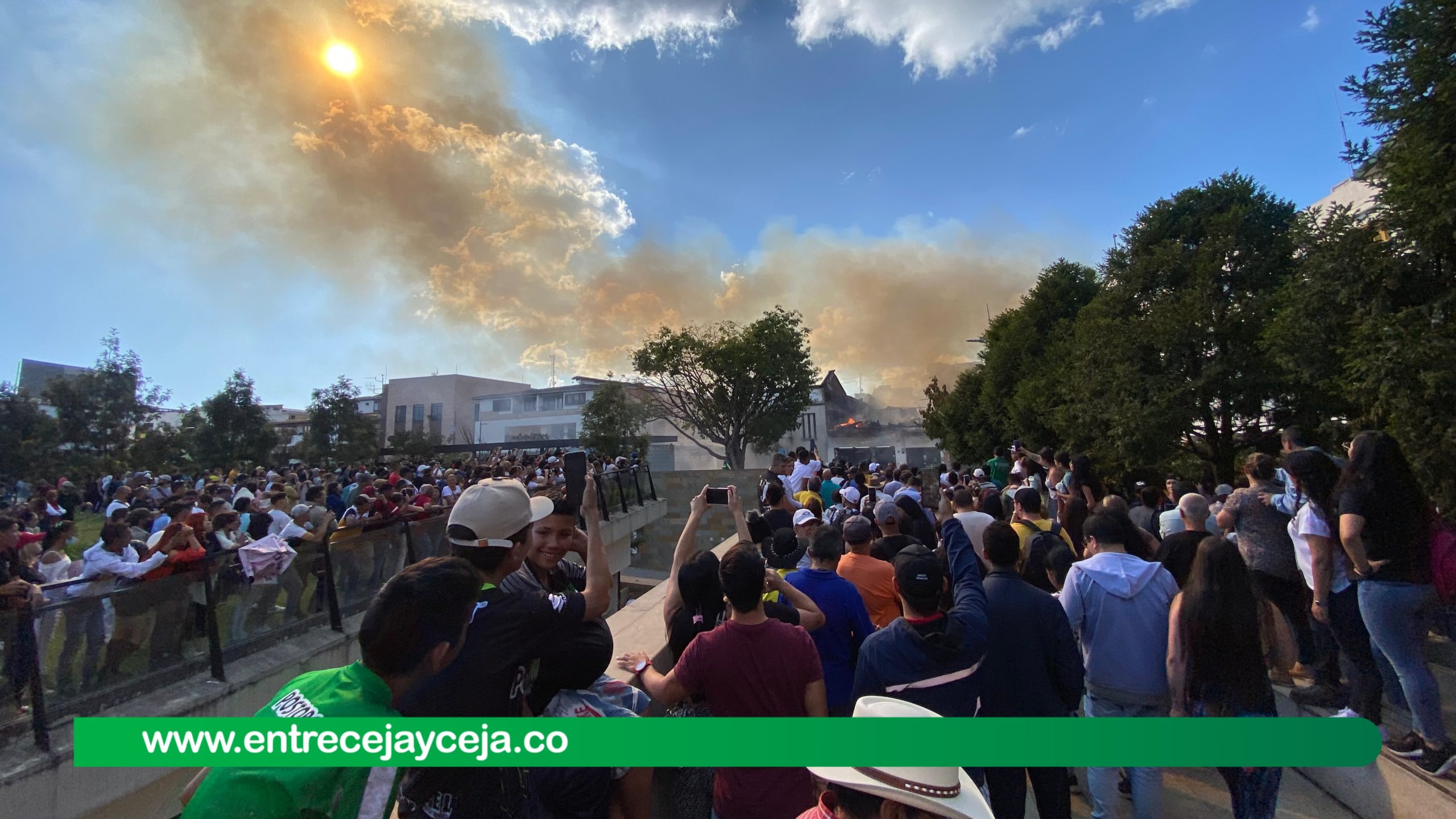 Rionegro conmemora un año del incendio que destruyó parte del centro histórico
