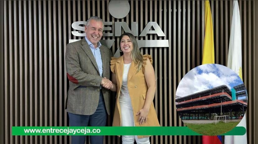 Alcaldesa de La Ceja se reúne con el director del Sena para destrabar sede regional, «será una realidad»