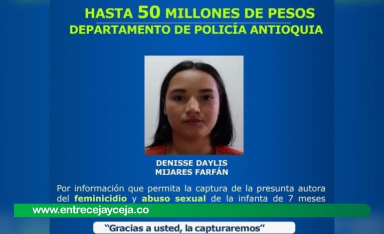 Presunta responsable de asesinar a una bebé de 7 meses en Rionegro habría huido a Venezuela; aumentaron la recompensa