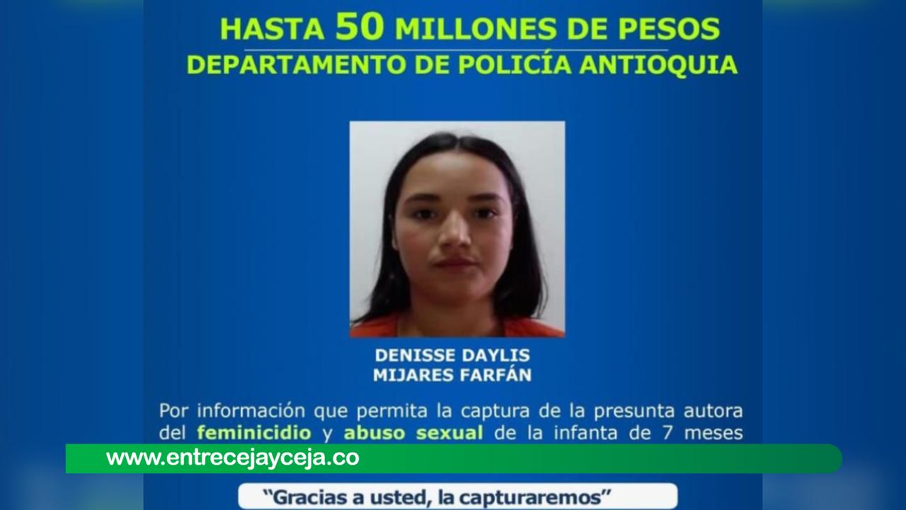 Presunta responsable de asesinar a una bebé de 7 meses en Rionegro habría huido a Venezuela; aumentaron la recompensa