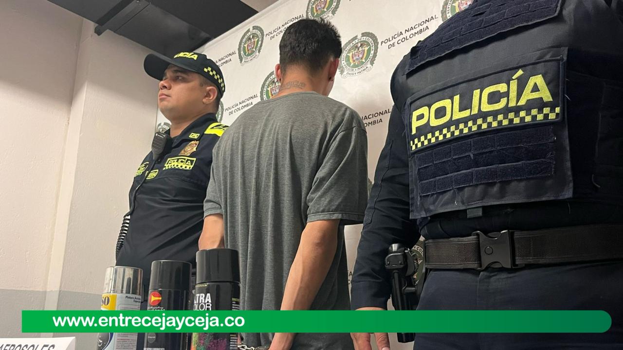 Un marinillo fue detenido por vandalizar el Metro de Medellín