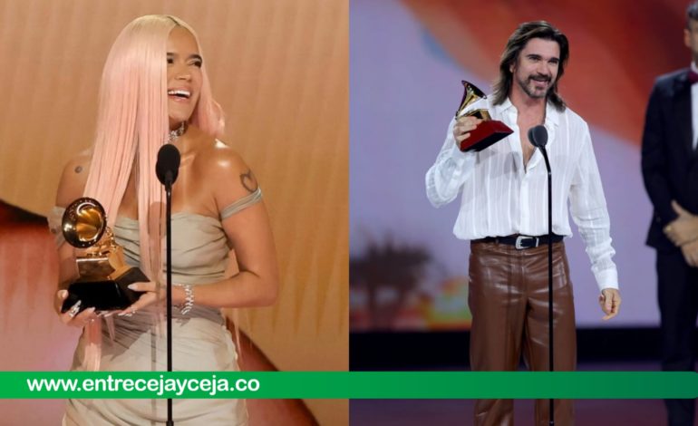 Noche mágica para los paisas; Karol G y Juanes brillaron en los Grammy