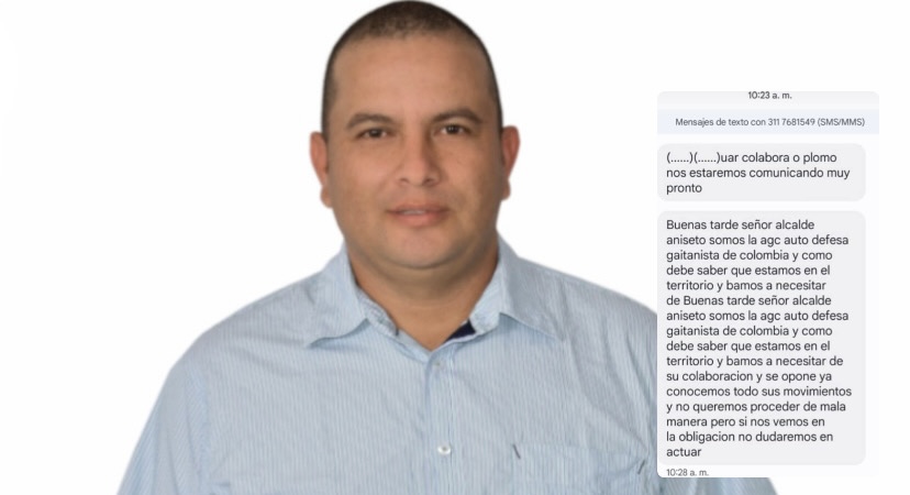 Las AGC niegan autoría de las amenazas de muerte al alcalde de San Rafael