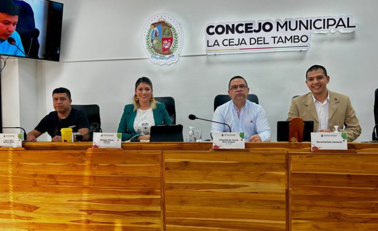 Concejo de La Ceja culminó su primer periodo de sesiones ordinarias, ¿cúal fue el balance?