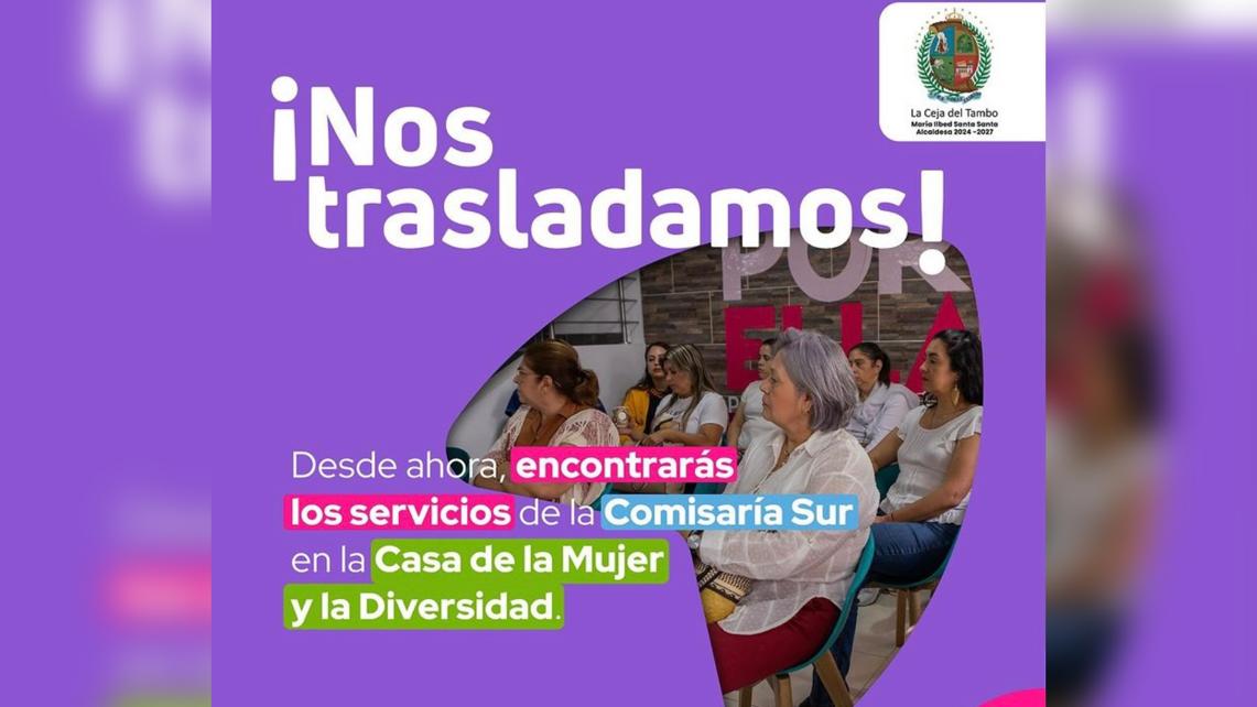 ¡Pilas! servicios de la Comisaría Sur de La Ceja se trasladan a la Casa de la Mujer
