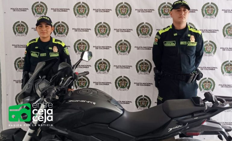 Dos motocicletas fueron recuperadas por la Policía en Rionegro