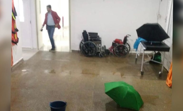 Aguacero en San Luis provocó emergencias, hasta el hospital local se inundó