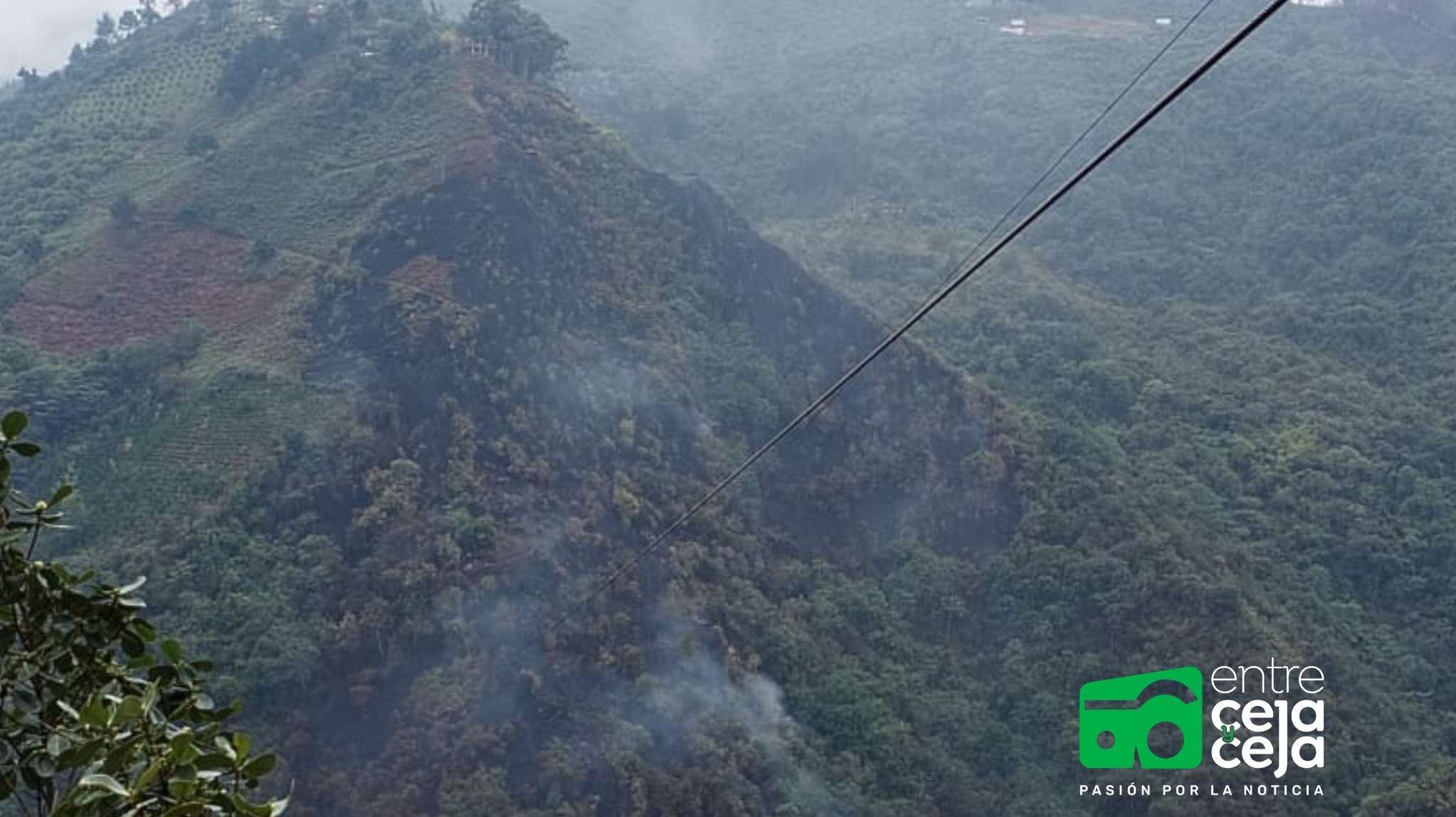 Incendio afectó cinco hectáreas de bosque y la infraestructura del Eco Parque Los Saltos en La Ceja