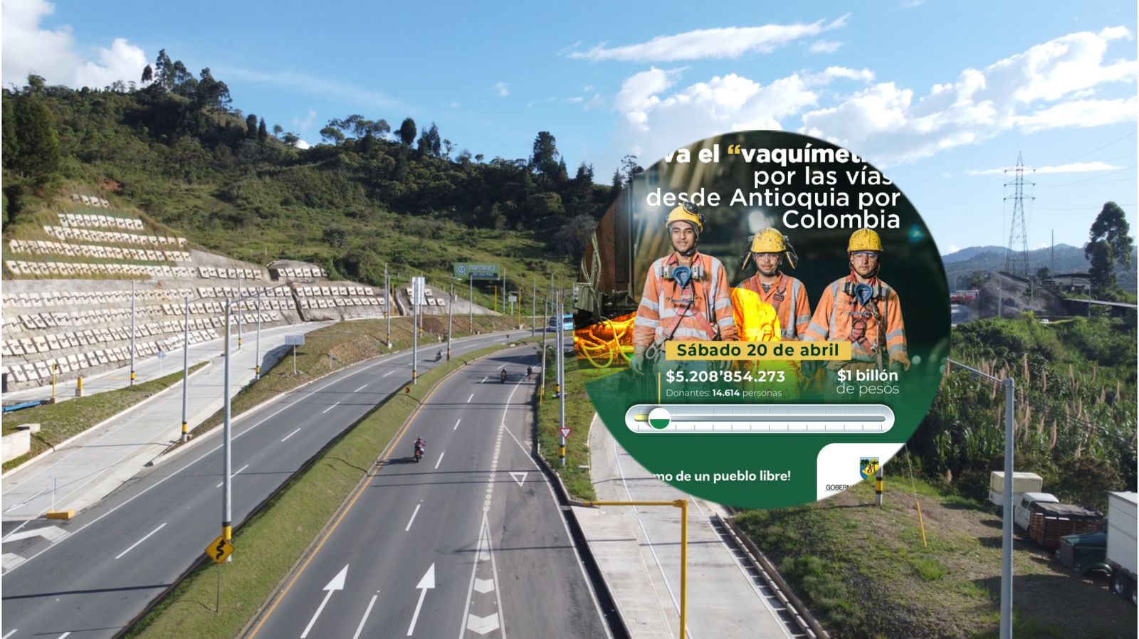 Así va el vaquímetro por las vías de Antioquia