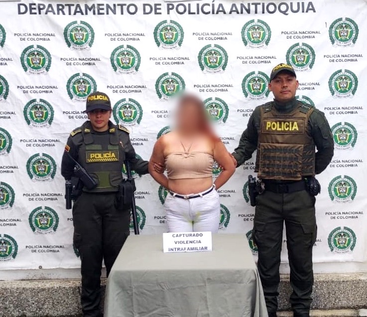 Mujer fue capturada en Guarne después de que golpeara a su esposo