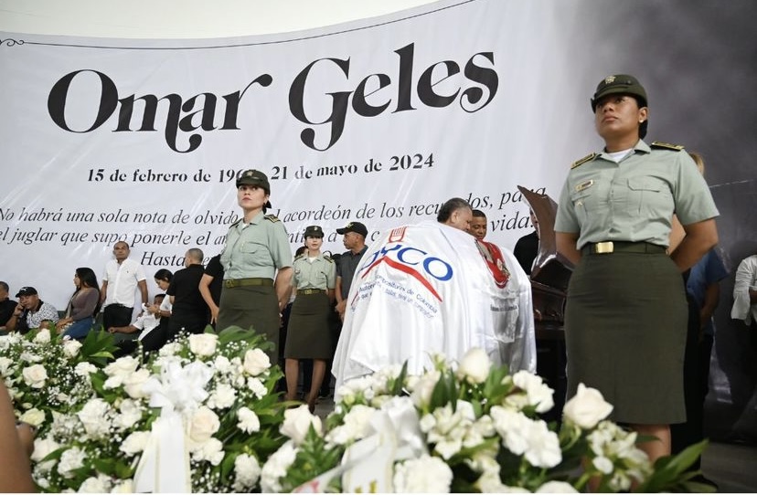 Reconocidos exponentes del vallenato acuden al funeral de Omar Geles