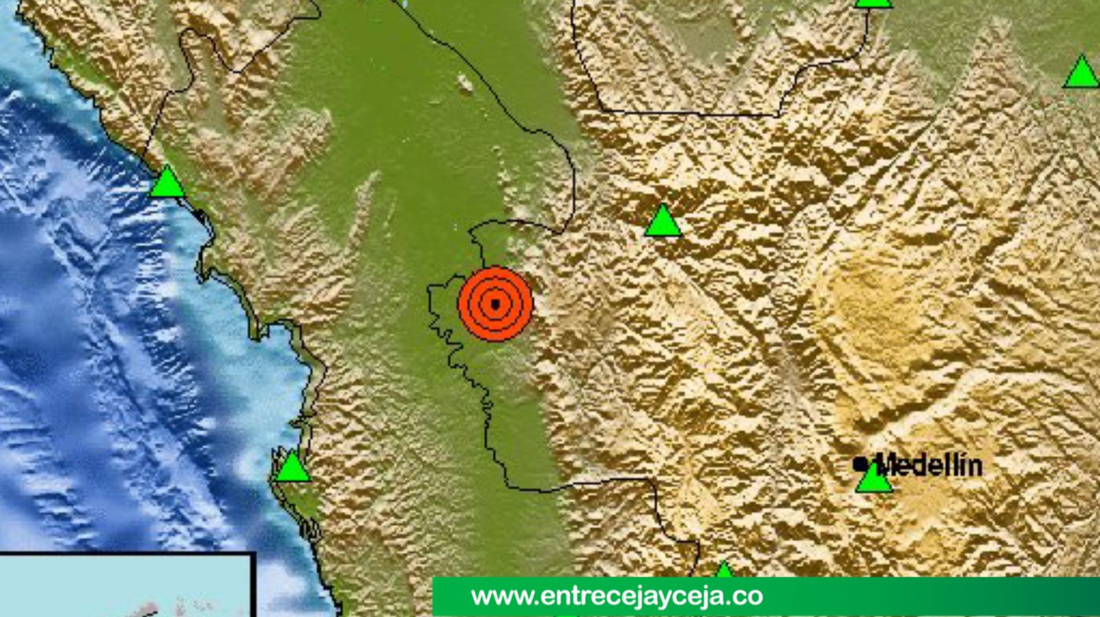 Temblor en Antioquia