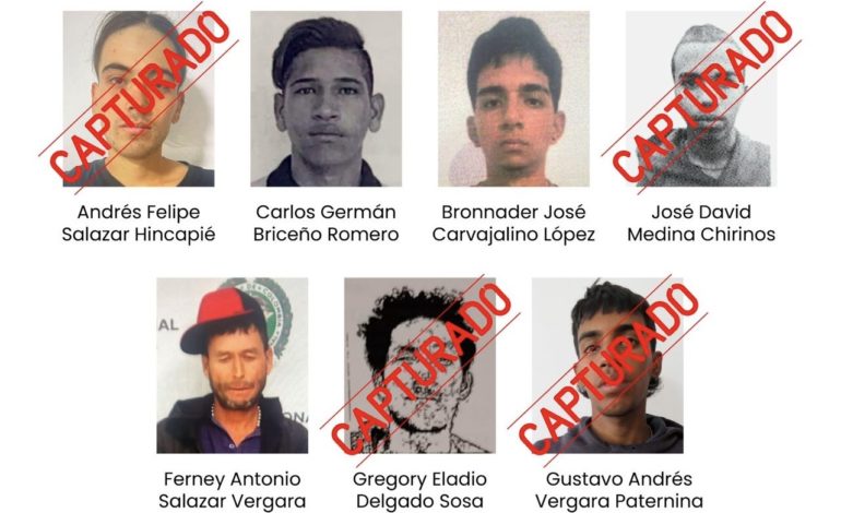 Cuatro de los delincuentes fugados de la Estación de Policía de Marinilla ya están recapturados