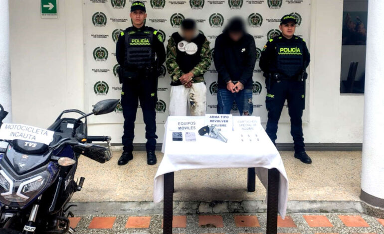 Intentaron huir, pero fueron capturados: operativo policial en Marinilla