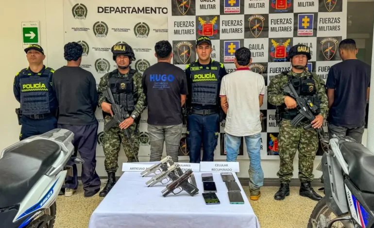 Ejército captura a cuatro presuntos integrantes del Clan del Golfo en el Oriente antioqueño