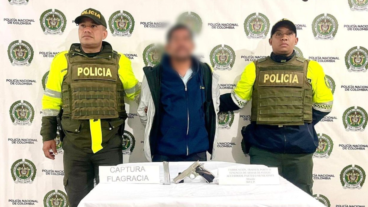 Capturado hombre que estaría amenazando a transeúntes con arma de fuego en Rionegro