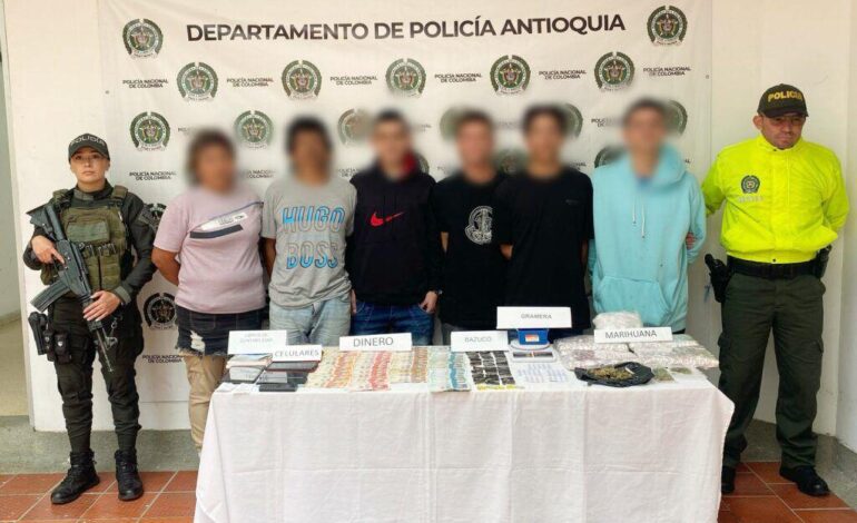 Capturan a seis integrantes del GDO “El Mesa” en Sonsón