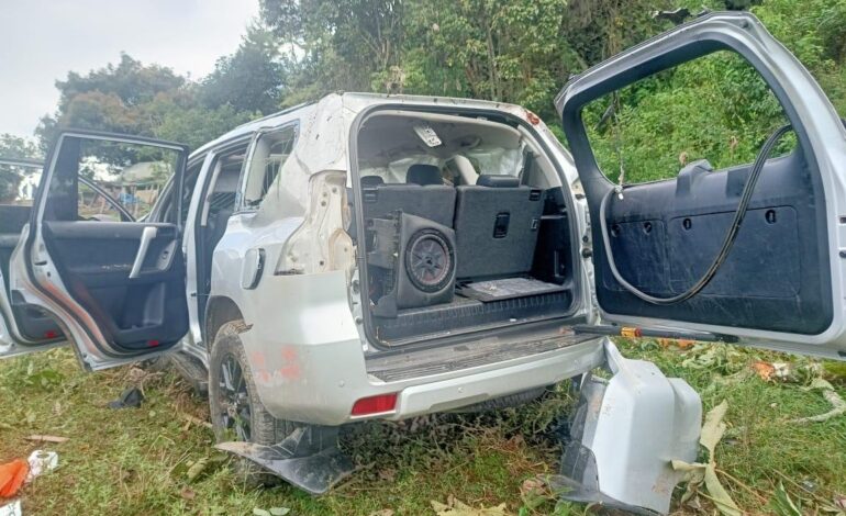 Camioneta accidentada en abismo en el sector El Guaico, Abejorral