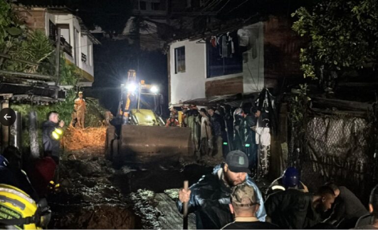 Tragedia en Sabaneta: Deslizamiento en San Isidro deja cinco muertos y dos desaparecidos
