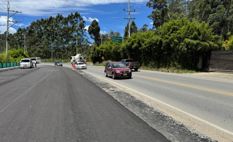 Avance del 50 % en las obras de ampliación vial entre La Ceja y Rionegro