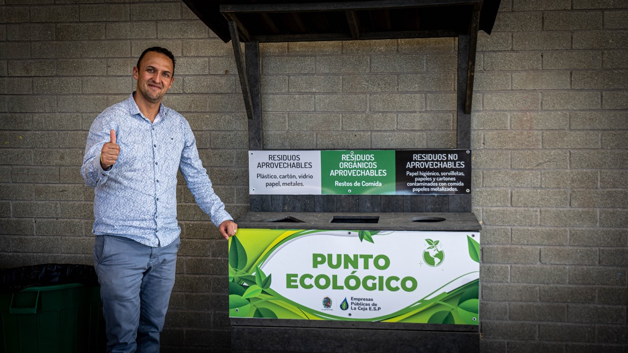 Empresas Públicas de La Ceja instala nuevos puntos ecológicos y de posconsumo
