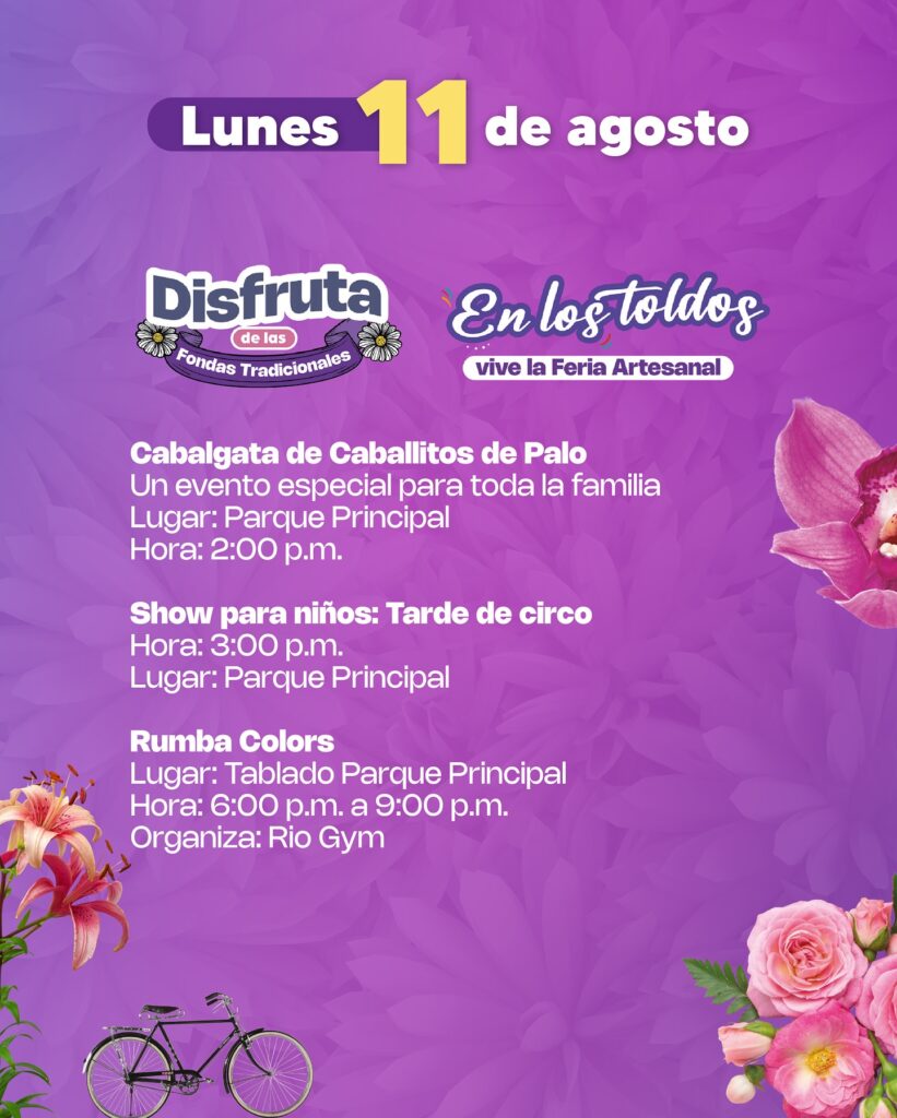 Programación Fiestas del Toldo, las Bicicletas y las Flores 2025 - Fiestas La Ceja - Fiestas La Ceja 2025