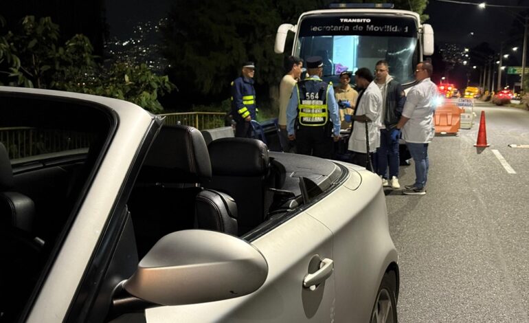 Conducir embriagado sigue cobrando vidas: cinco pruebas positivas en operativo de Las Palmas en Medellín
