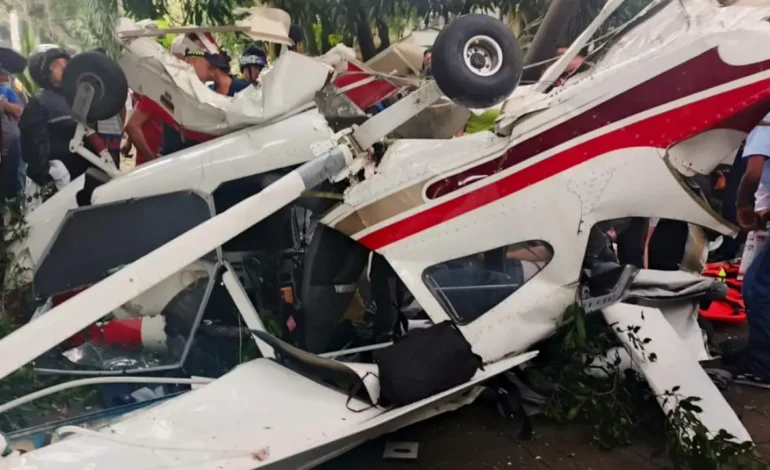 Avioneta cayó en Medellín y generó emergencia