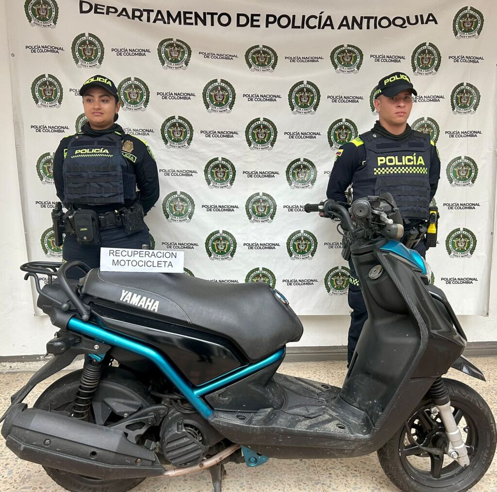 Operativos policiales en Marinilla dejan captura por microtráfico y recuperación de moto robada
