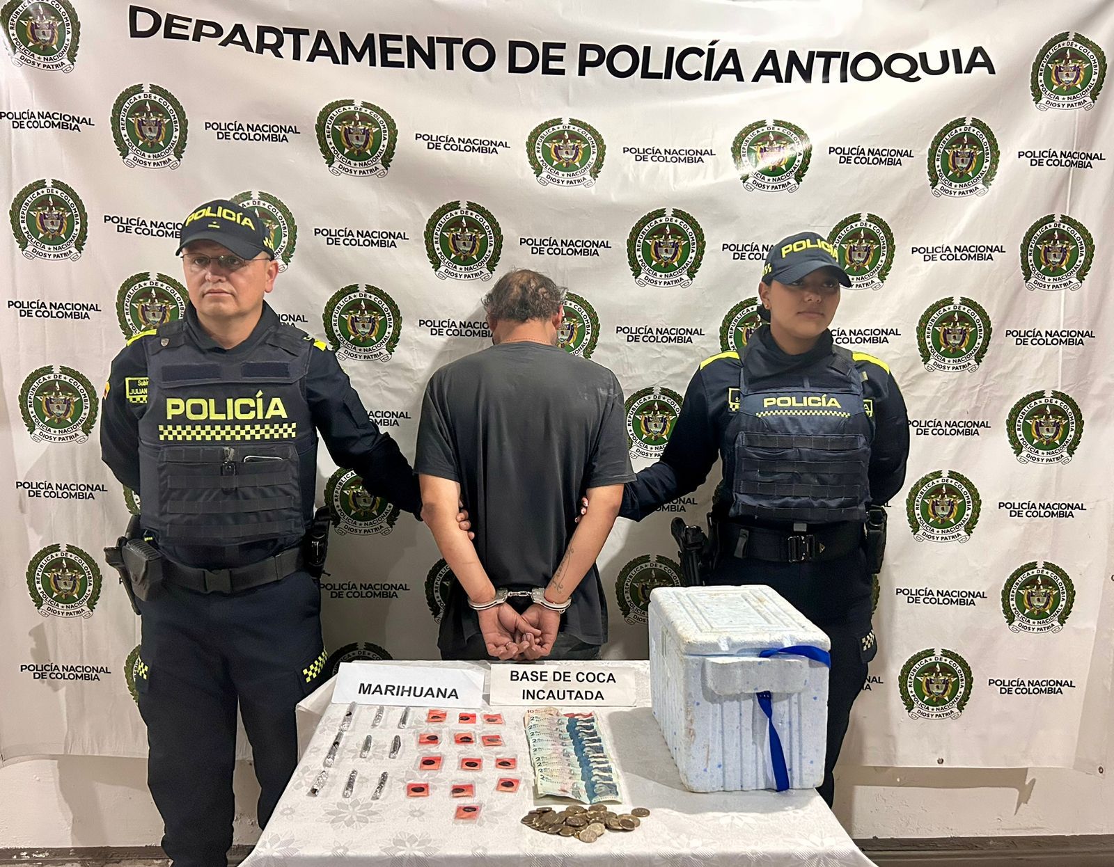 Operativos en Marinilla dejan captura por microtráfico y recuperación de motocicleta robada