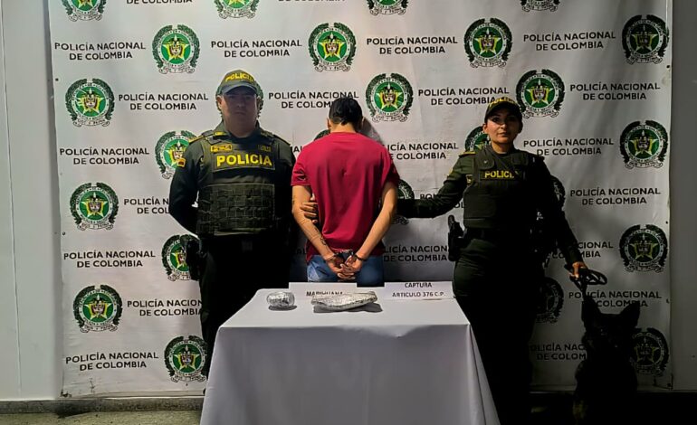 Capturado en La Ceja hombre que transportaba marihuana en bus de servicio público